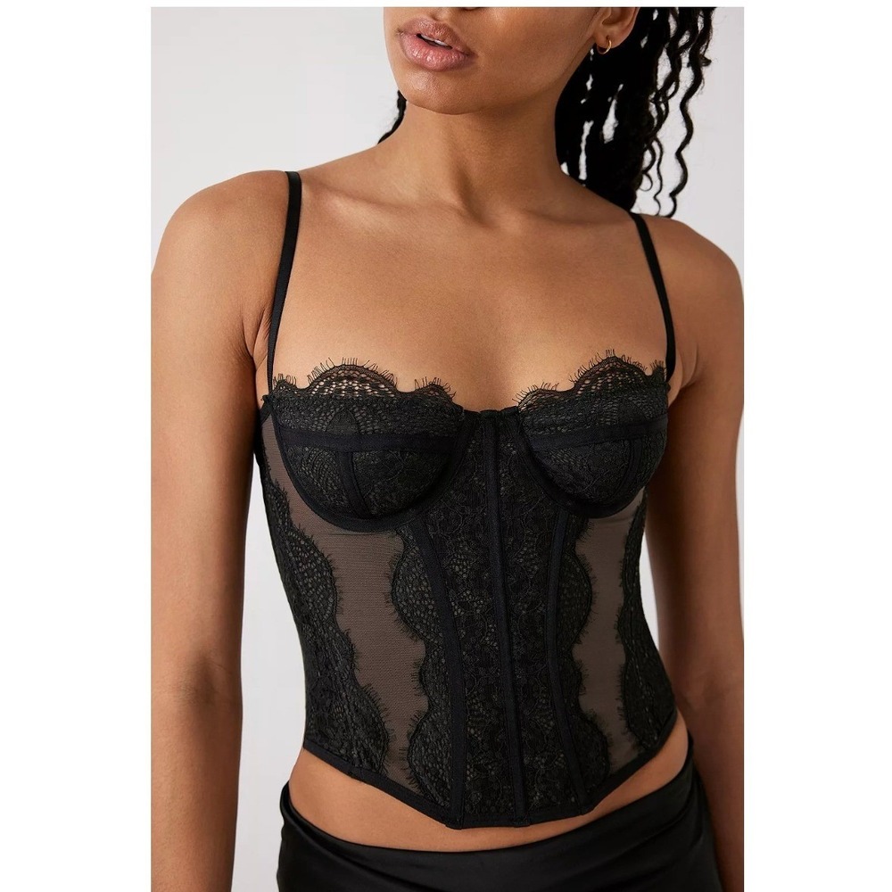 Urban‎ Outfitters Out From Under Modern Love Corset Sz M Romantic Lace Coquette